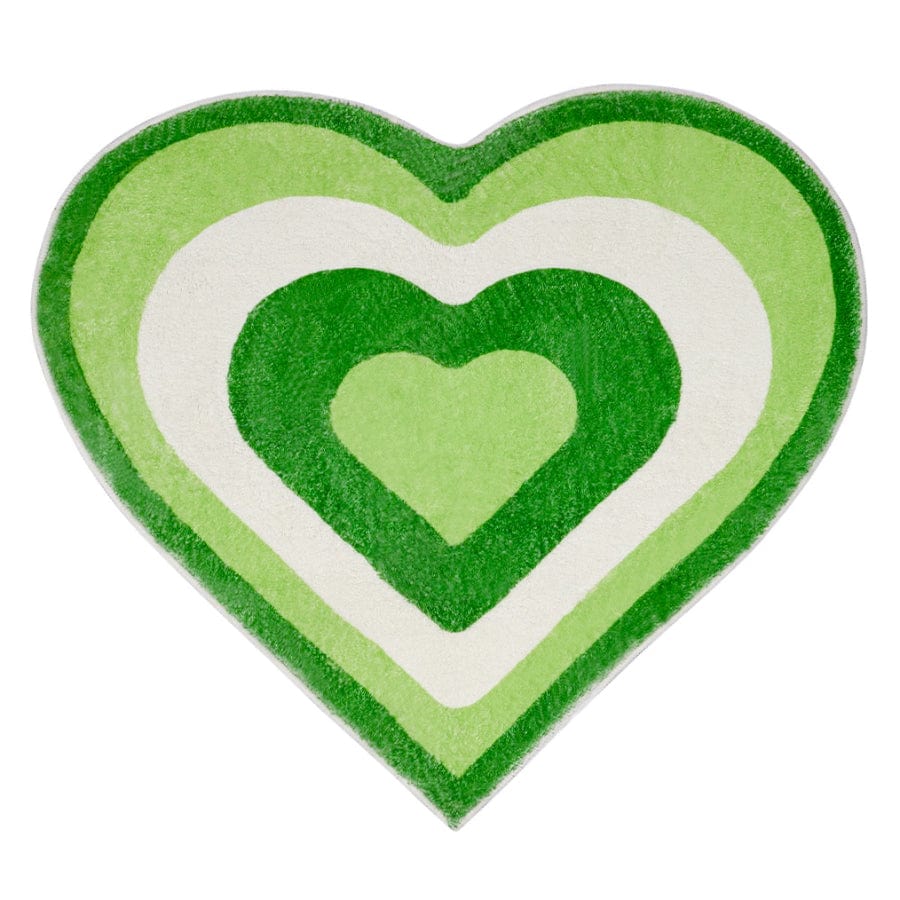 Love Heart Green Bath Mat丨NueShiny