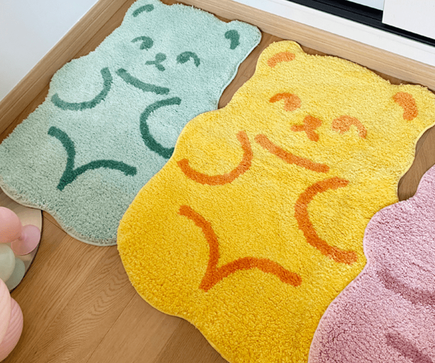 Cartoon Cute Bear Bathroom Rug丨NueShiny