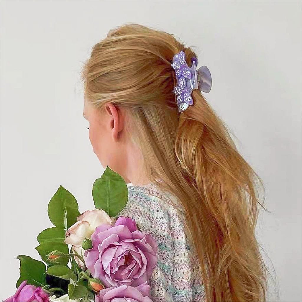 Purple Diamond Butterfly Hair Claw丨NueShiny