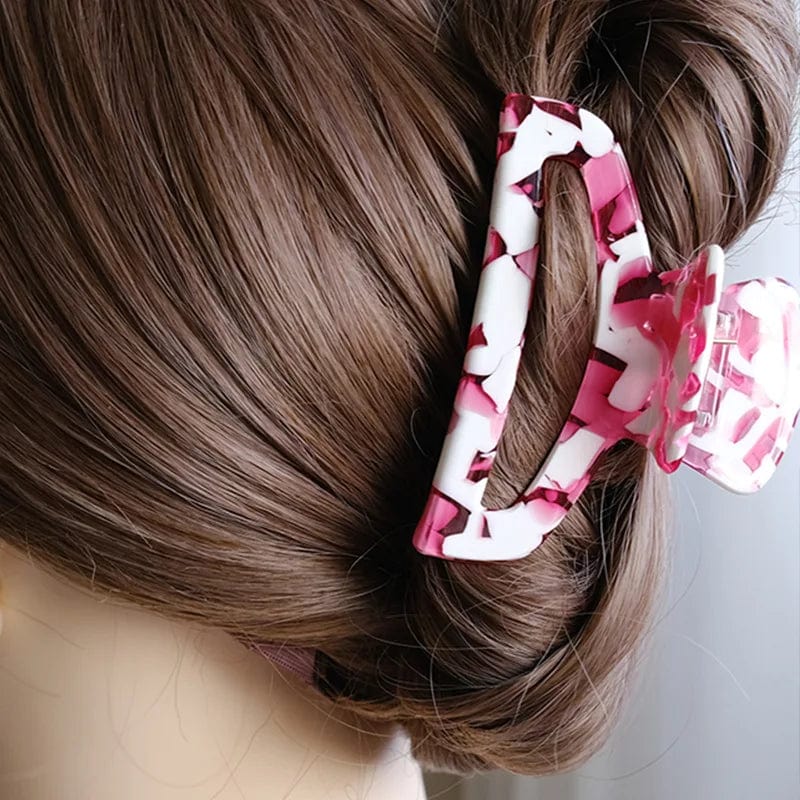 Texture Temperament Hair Claw In Pink丨NueShiny