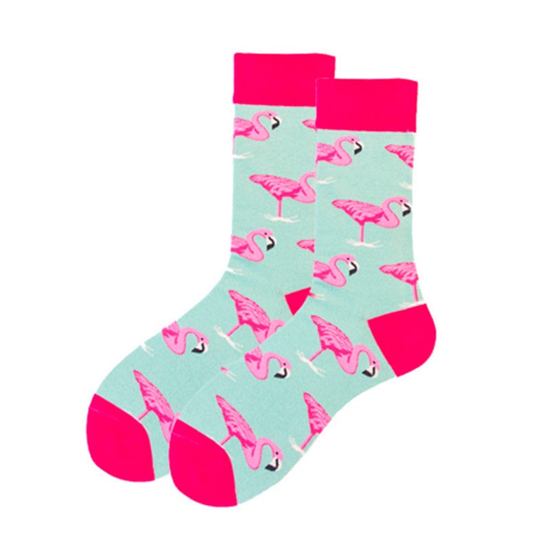 Flamingo Rose Red Socks丨NueShiny