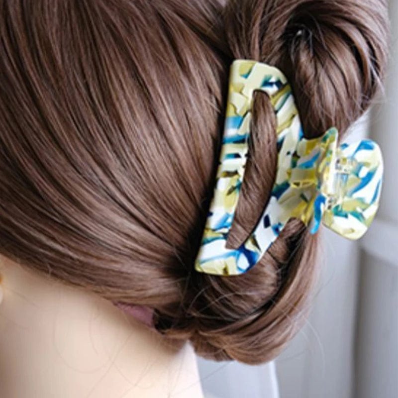 Mixed Color Texture Temperament Hairpin In Blue丨NueShiny