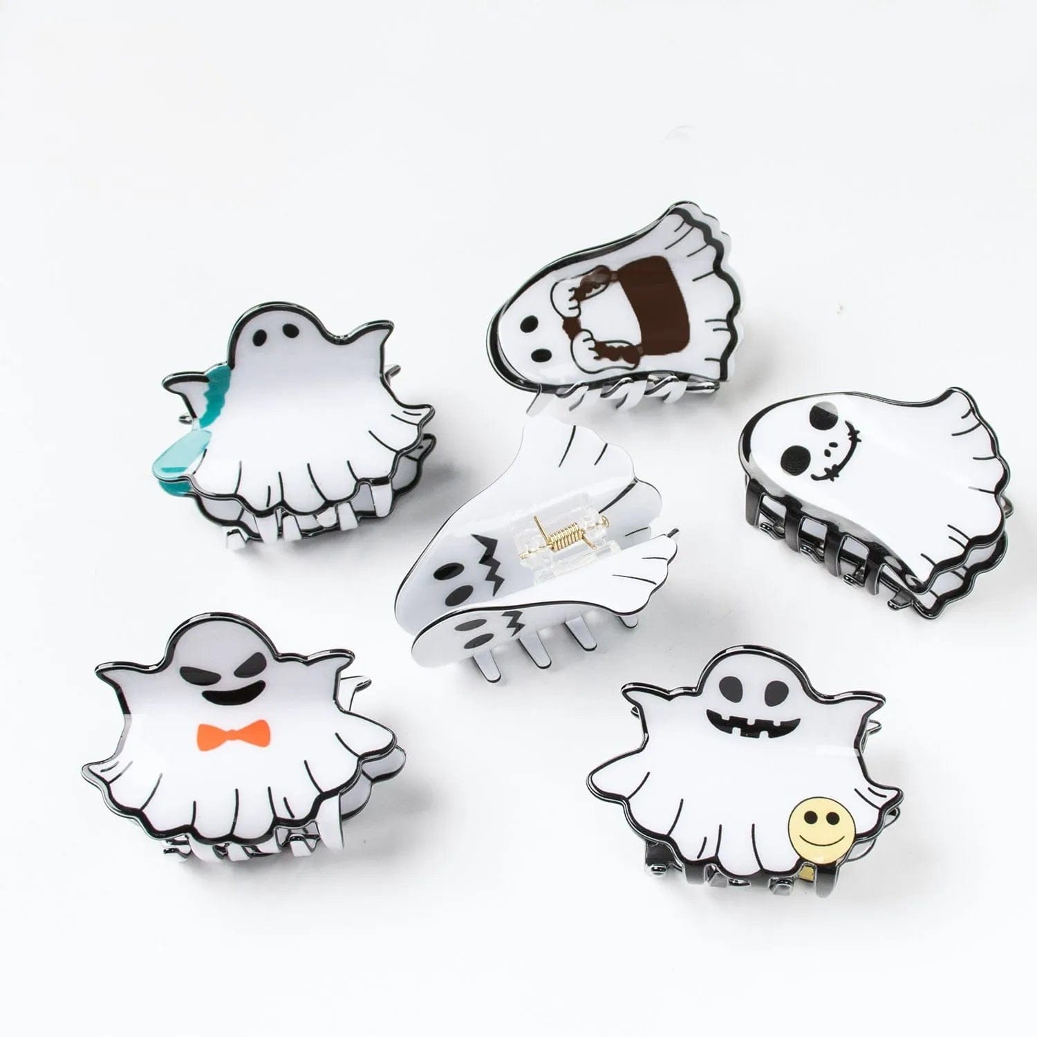 Smiley Ghost Halloween Hair Claw Clip丨NueShiny