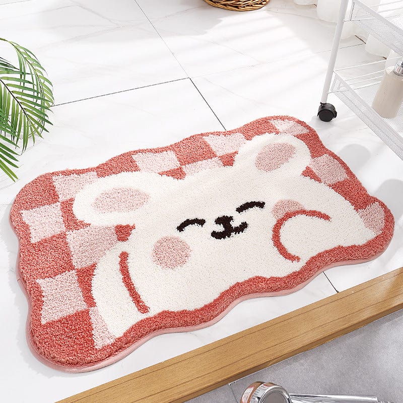 Cute Rabbit Door Carpet丨NueShiny