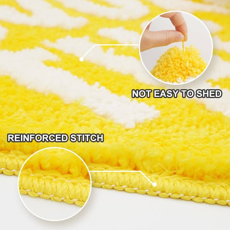 Lemon-Shaped Tufted Rug Lovely Bath Mat Outdoor Rug丨NueShiny