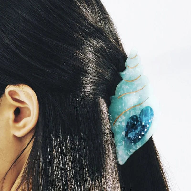 Blue Conch Ocean Series Hair Claw丨NueShiny