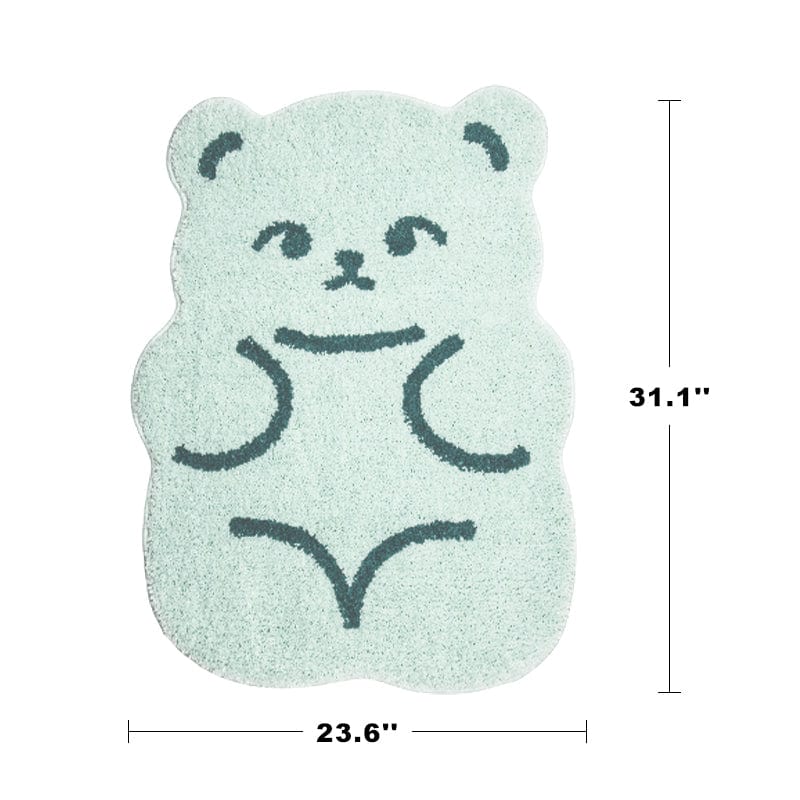 Cartoon Cute Bear Bathroom Rug丨NueShiny