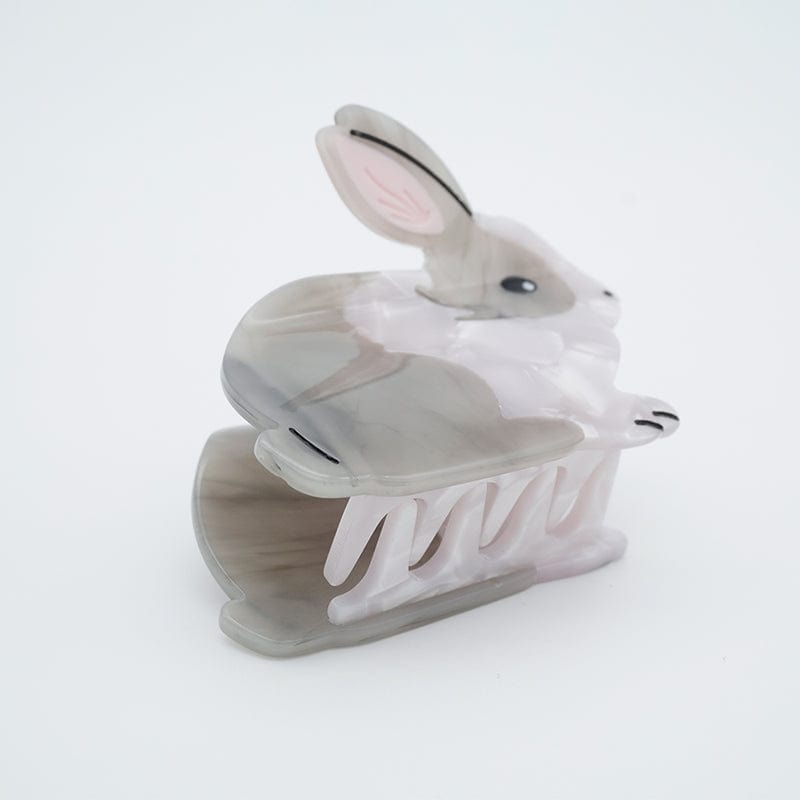 Gray Bunny Rabbit Hairpins Claw丨NueShiny