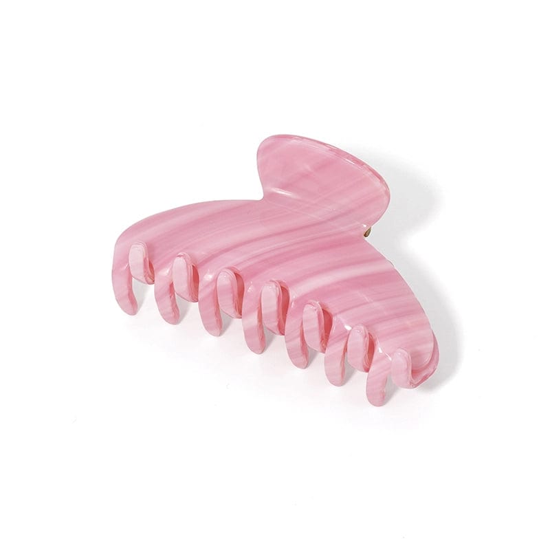 Pink Stripe Durable Barrette Hair Claw丨NueShiny