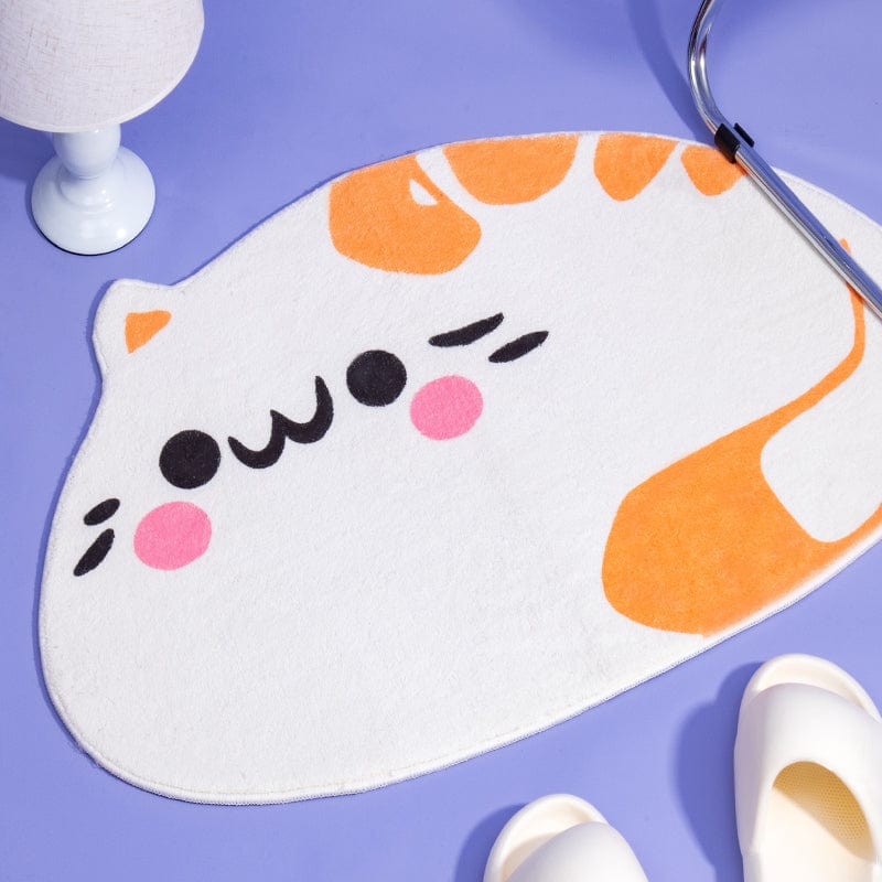 Orange Cat Pet Rug For Bedroom丨NueShiny