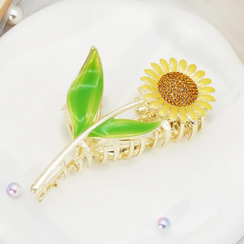 Sunflower Girl Gift Pretty Hairpin Hair Claw丨NueShiny