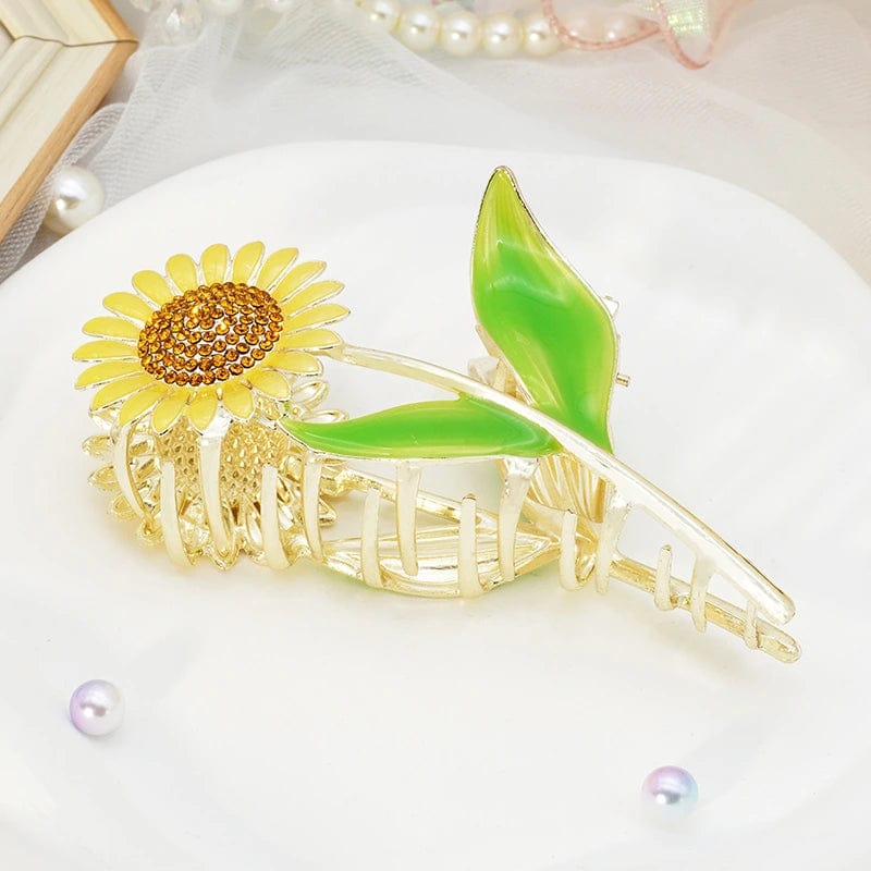 Sunflower Girl Gift Pretty Hairpin Hair Claw丨NueShiny