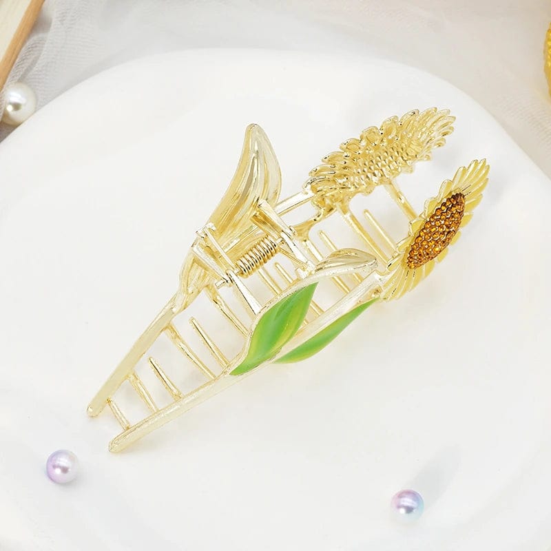 Sunflower Girl Gift Pretty Hairpin Hair Claw丨NueShiny