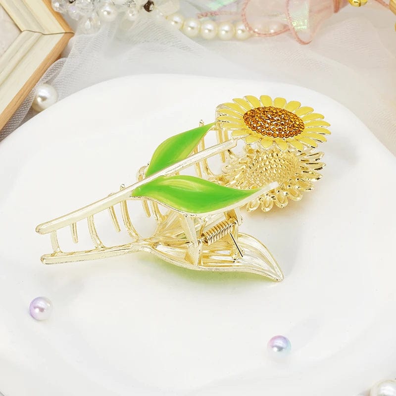 Sunflower Girl Gift Pretty Hairpin Hair Claw丨NueShiny