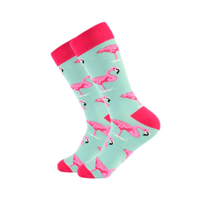 Flamingo Rose Red Socks丨NueShiny