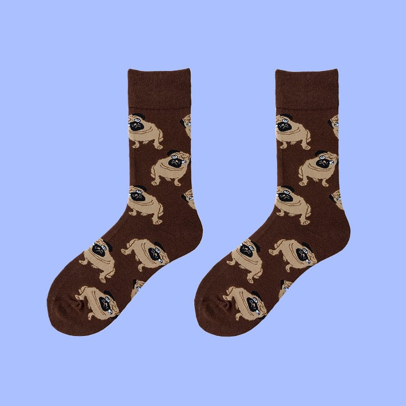 Shar Pei Brown Socks