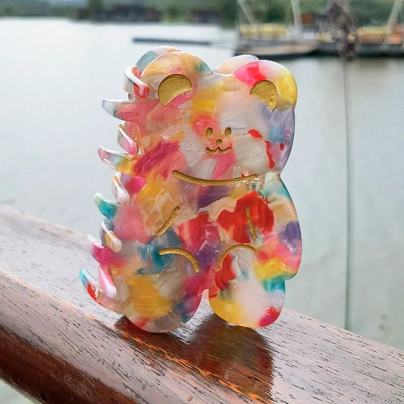 Colorful Candy Bear Hair Claw丨NueShiny