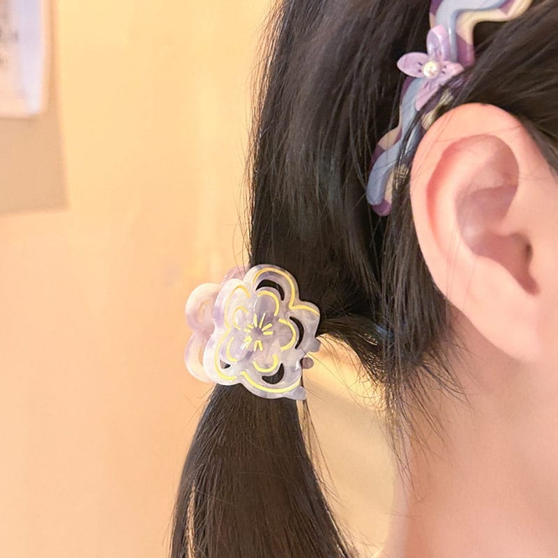 Dance Girl Hollow Purple Sakura Hair Claw丨NueShiny