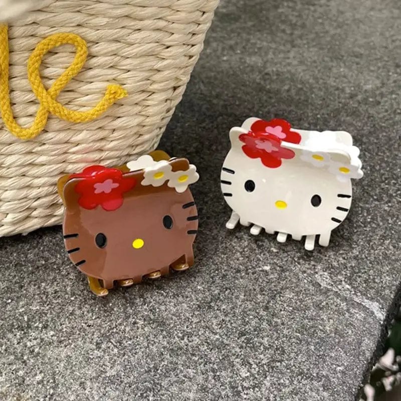 Brown Kitty Cartoon Hair Claw Clip丨NueShiny