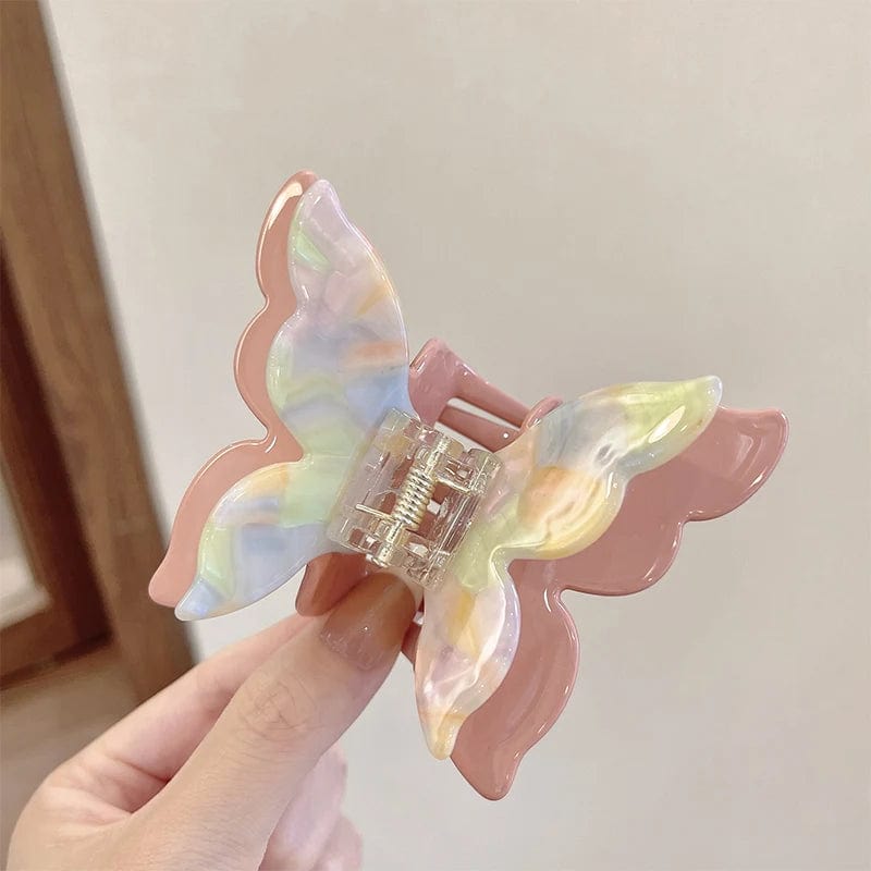 Fantasy Pink Butterfly Hair Claw丨NueShiny