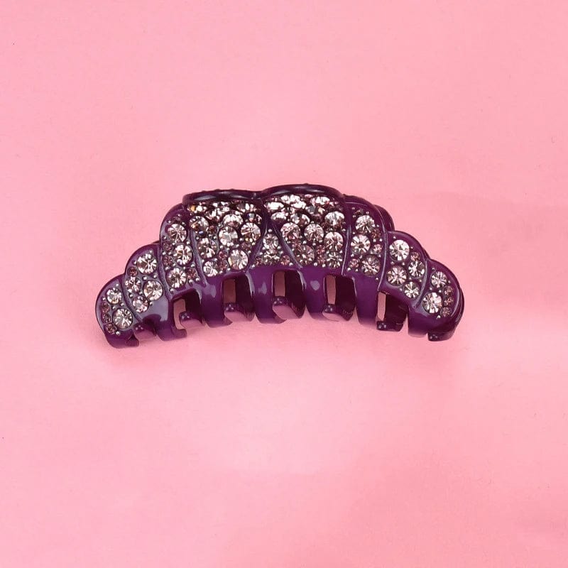 Brilliant Rhinestone Purple Hair Claw丨NueShiny