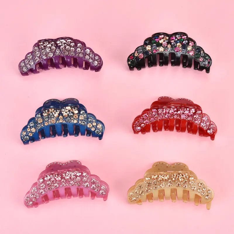 Brilliant Rhinestone Pink Hair Claw丨NueShiny