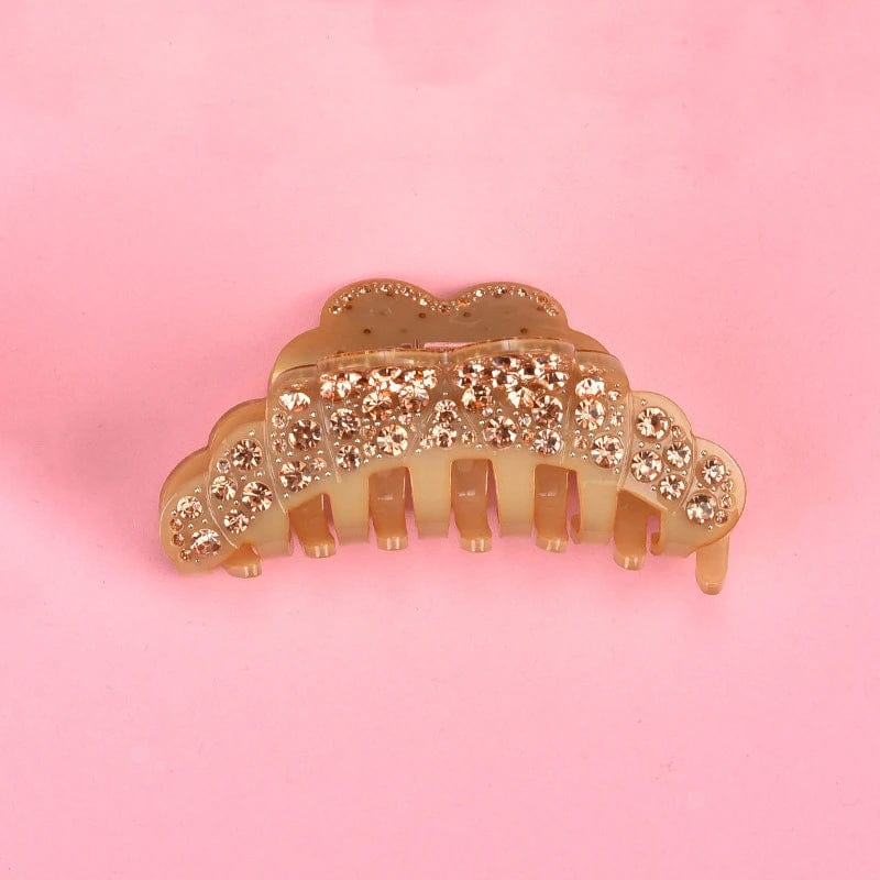 Brilliant Rhinestone Amber Hair Claw丨NueShiny