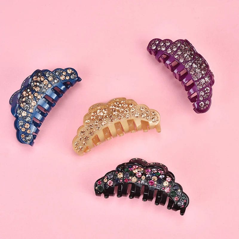 Brilliant Rhinestone Amber Hair Claw丨NueShiny