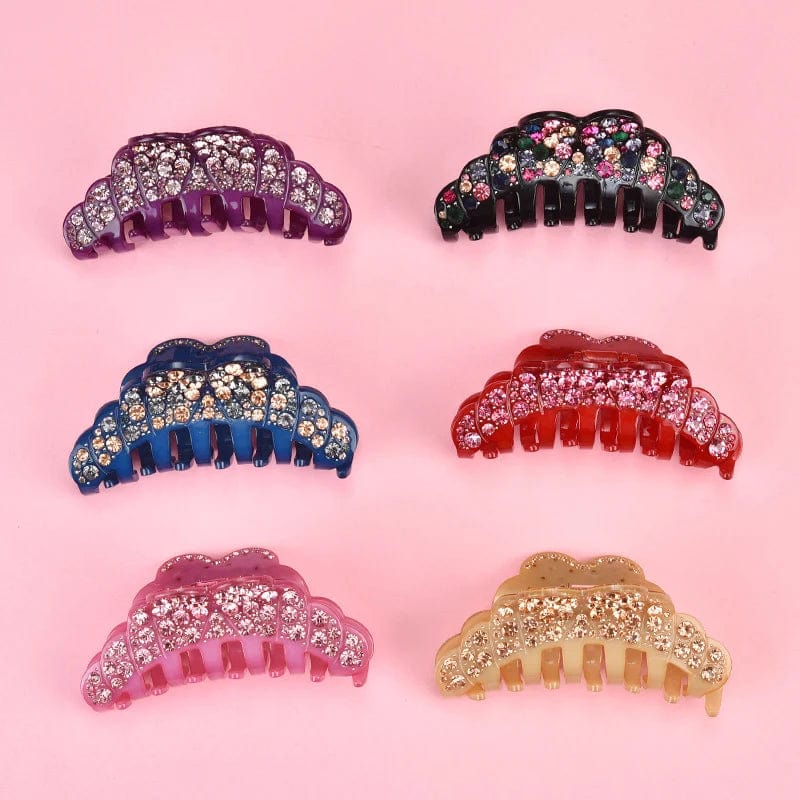 Brilliant Rhinestone Amber Hair Claw丨NueShiny