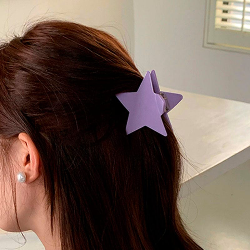 Purple Five-pointed Star Hair Claw丨NueShiny