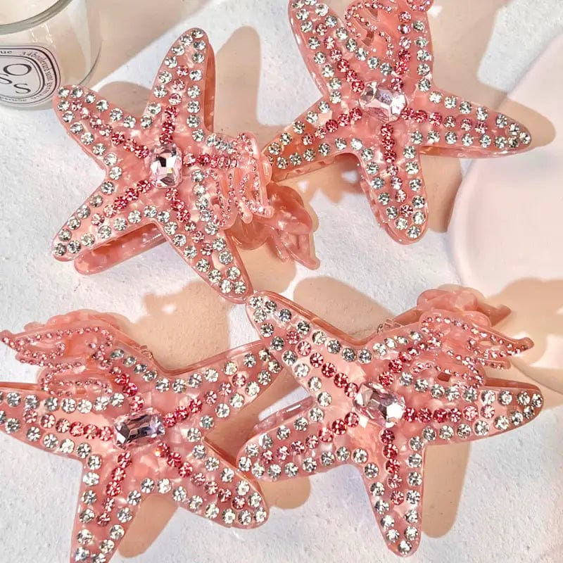 Pink Starfish Seastar Ocean Series Hair Claw丨NueShiny