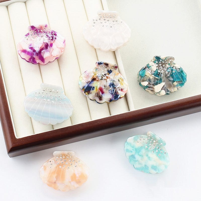 Colorful Pearl Shell Diamond Ocean Series Hair Claw丨NueShiny