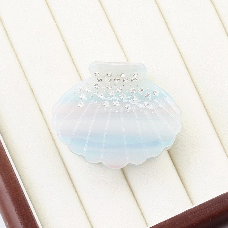 Sky Blue Pearl Shell Diamond Ocean Series Hair Claw丨NueShiny