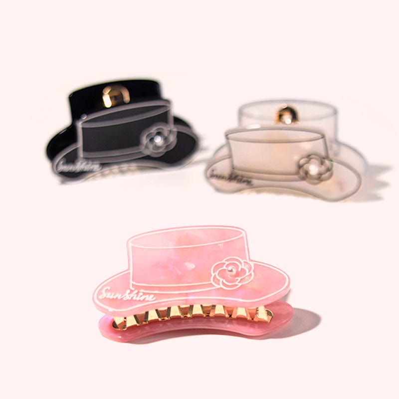 Pink Top Hat Hair Claw丨NueShiny