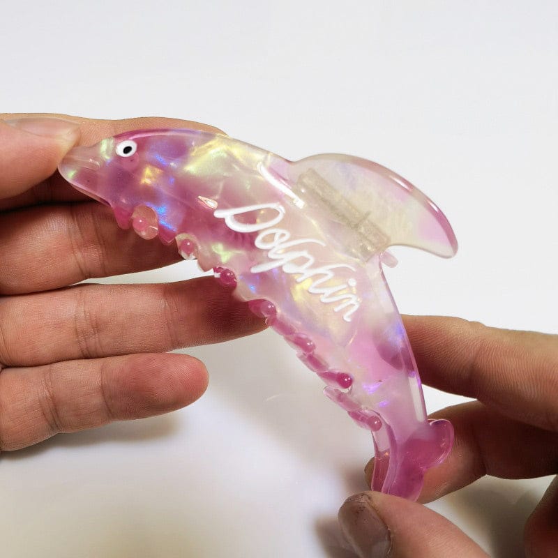 Quick-witted Pink Dolphin Ocean Series Hair Claw丨NueShiny