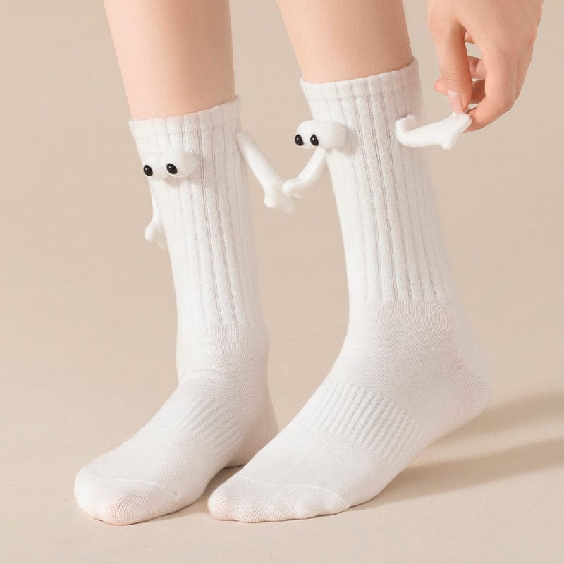 Cute White Couple Socks丨NueShiny