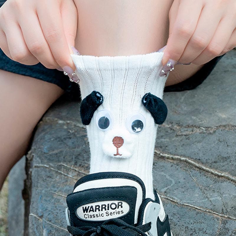 Funny Puppy White Socks丨NueShiny