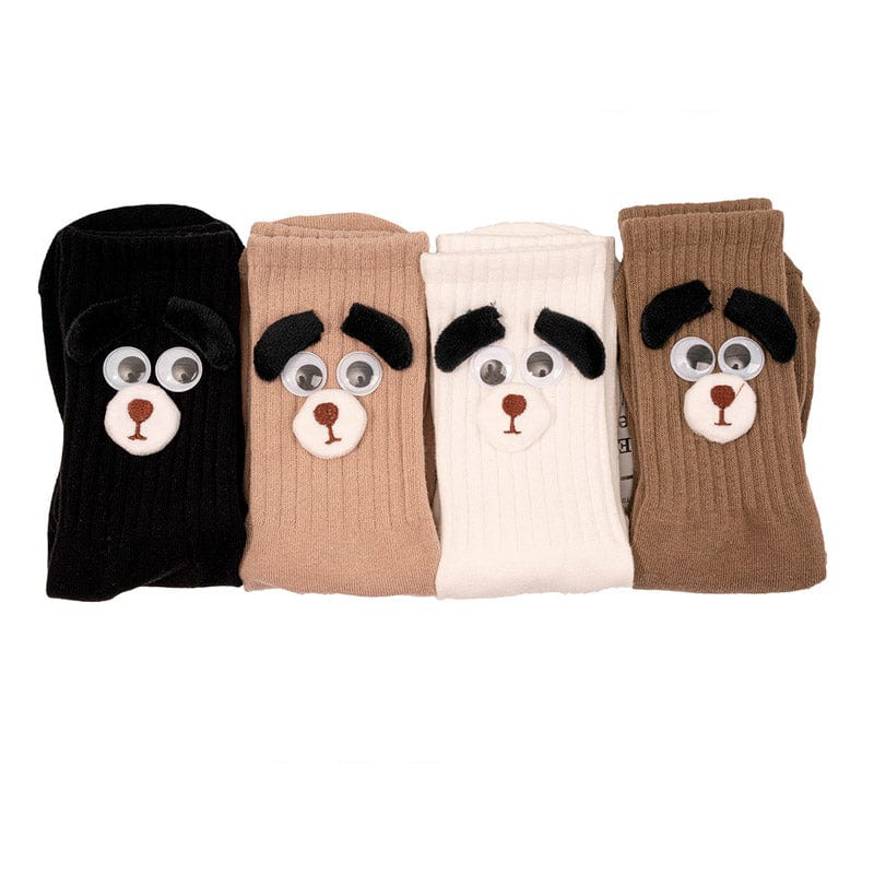 Funny Puppy Brown Socks丨NueShiny