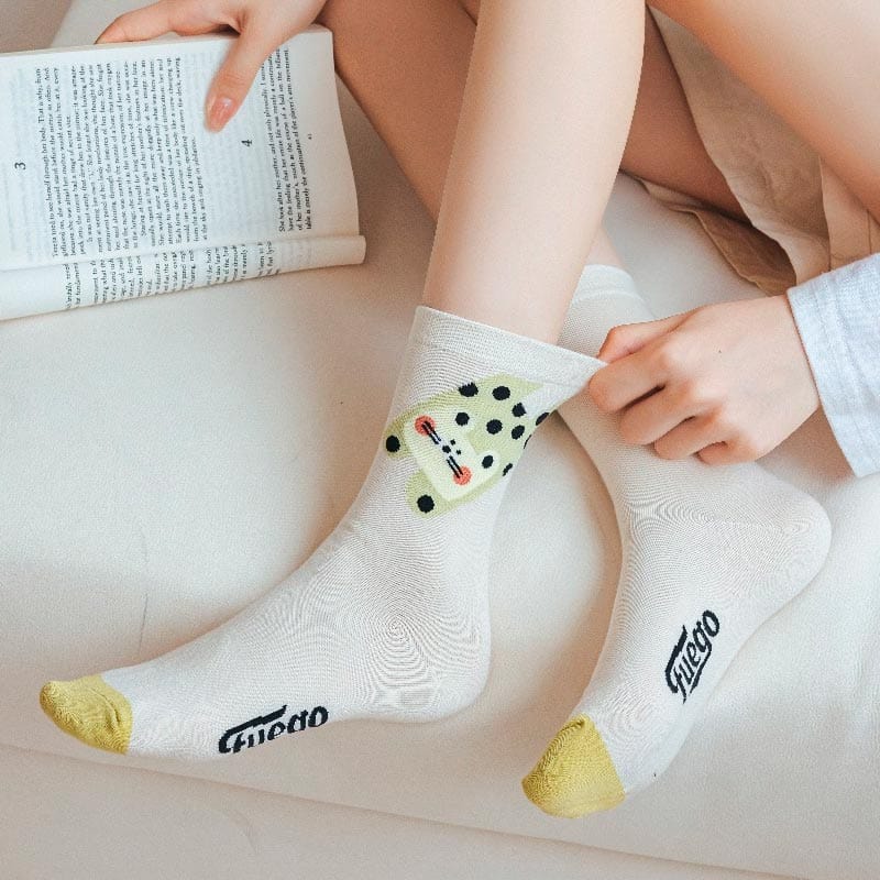 Green Spotted Dog Socks丨NueShiny