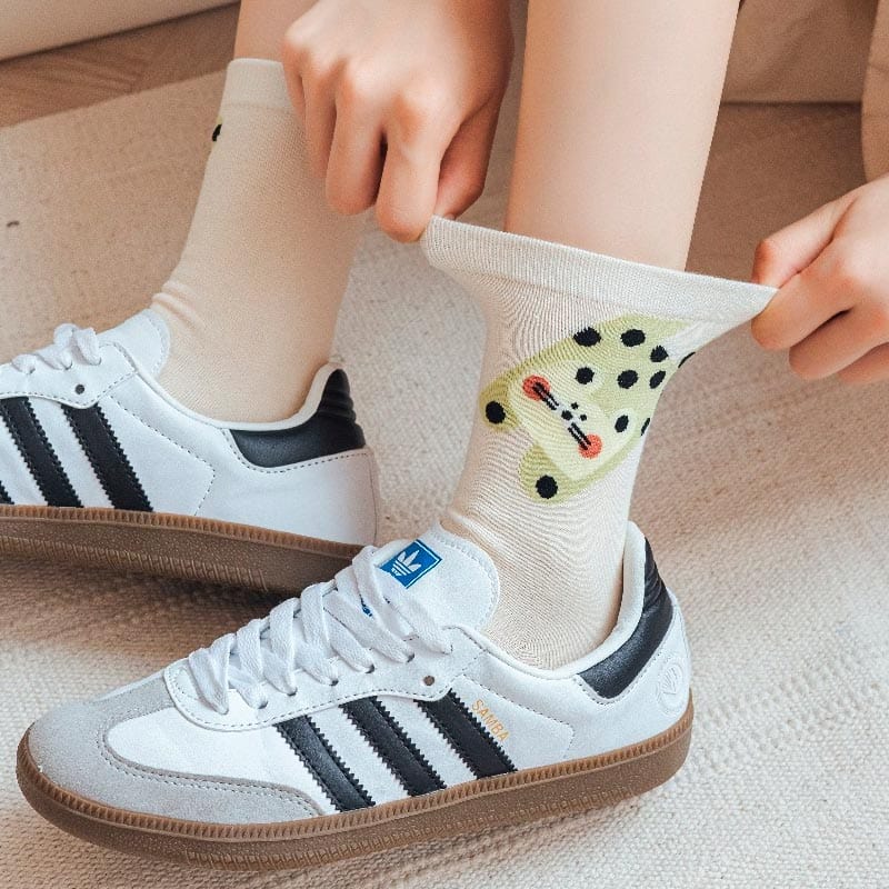 Green Spotted Dog Socks丨NueShiny