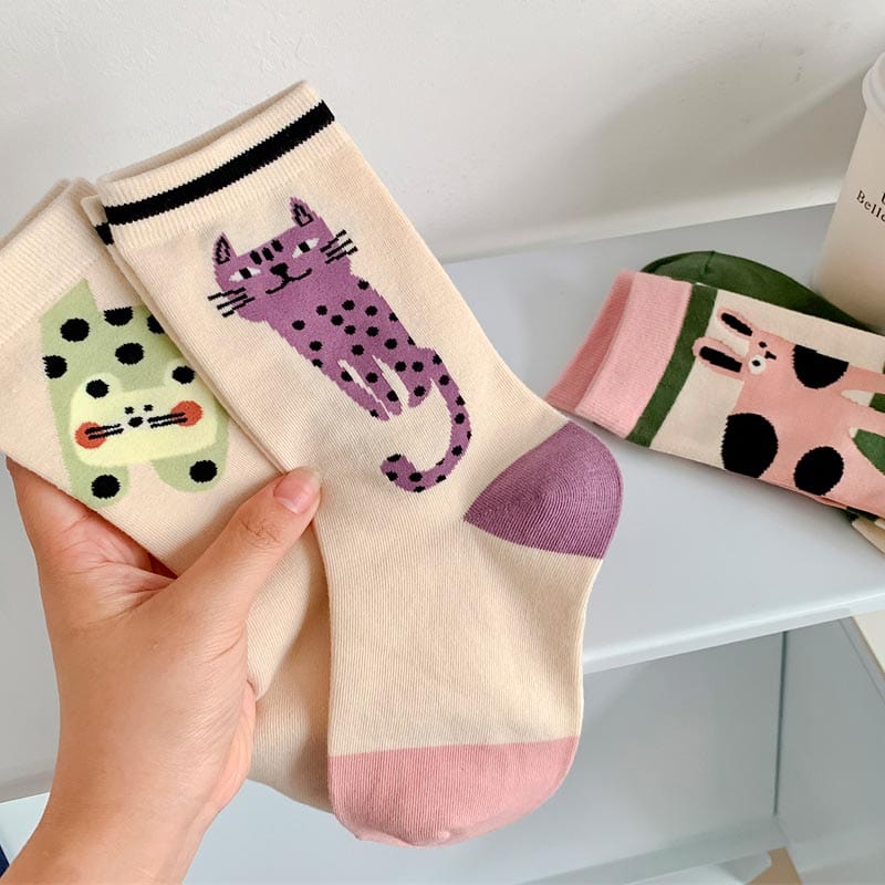 Purple Cat Socks丨NueShiny