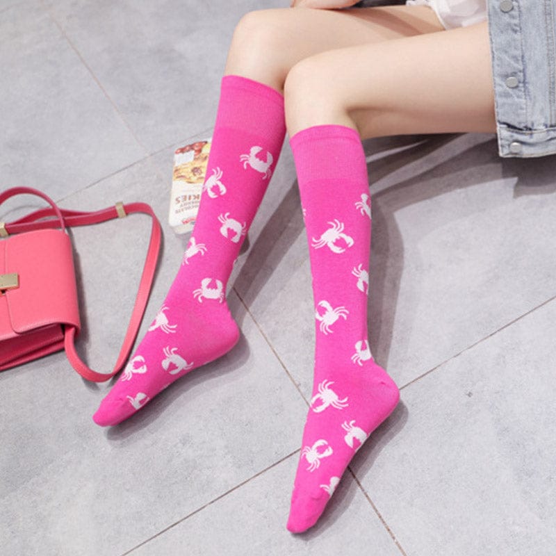 Pink Crab Socks丨NueShiny