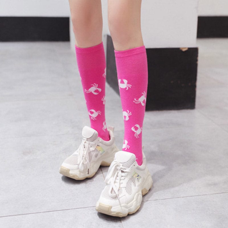 Pink Crab Socks丨NueShiny