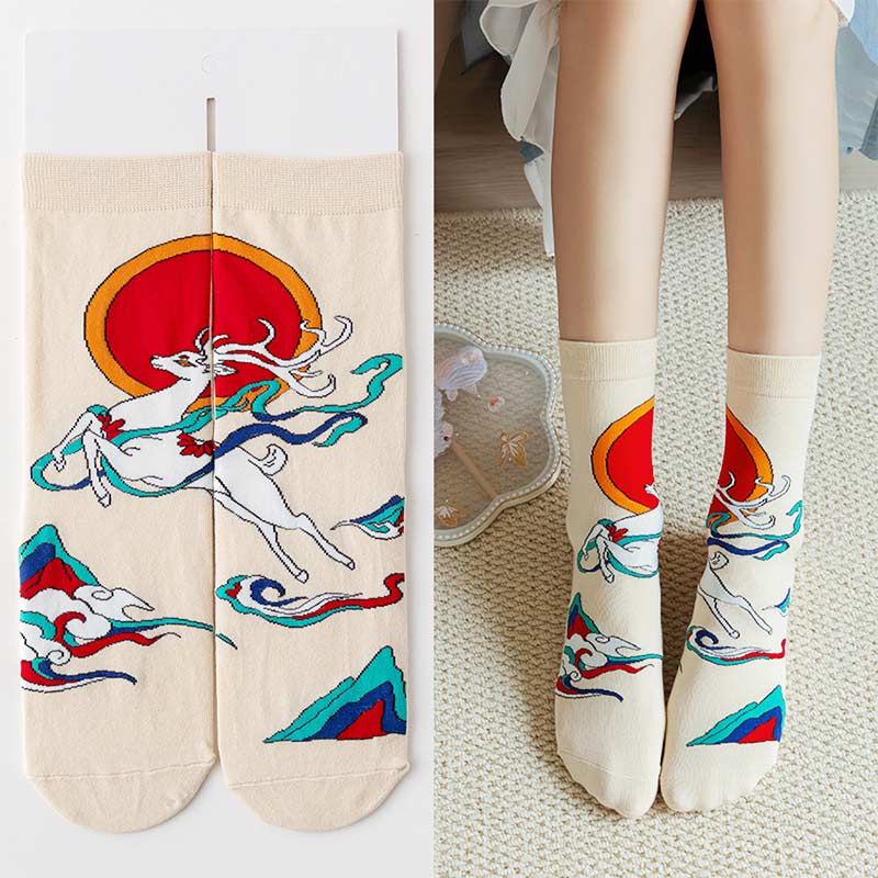 Celestial Deer Soar Socks丨NueShiny