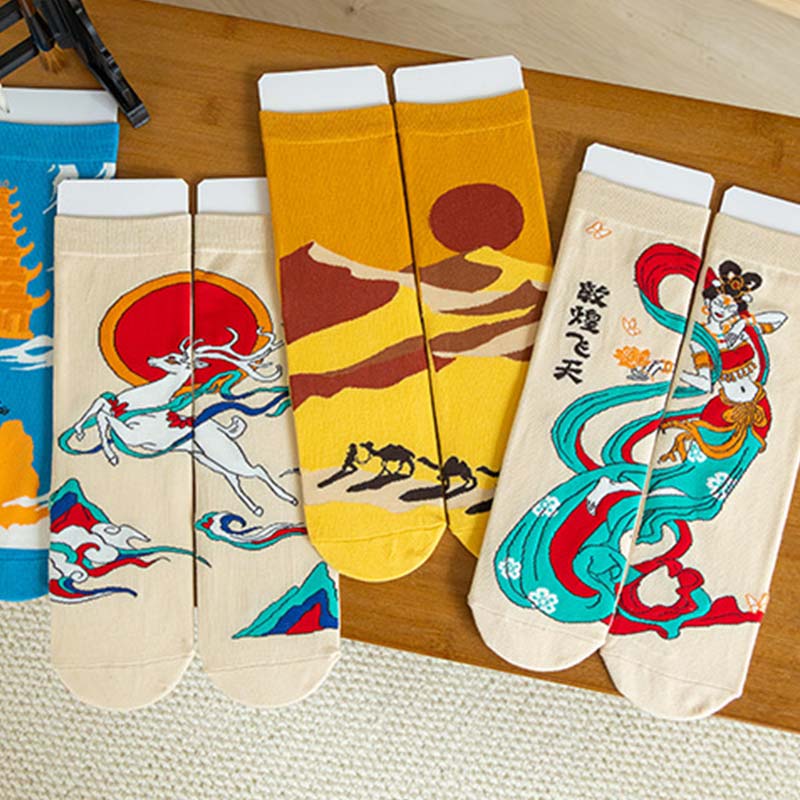 Sunset Caravan Socks丨NueShiny