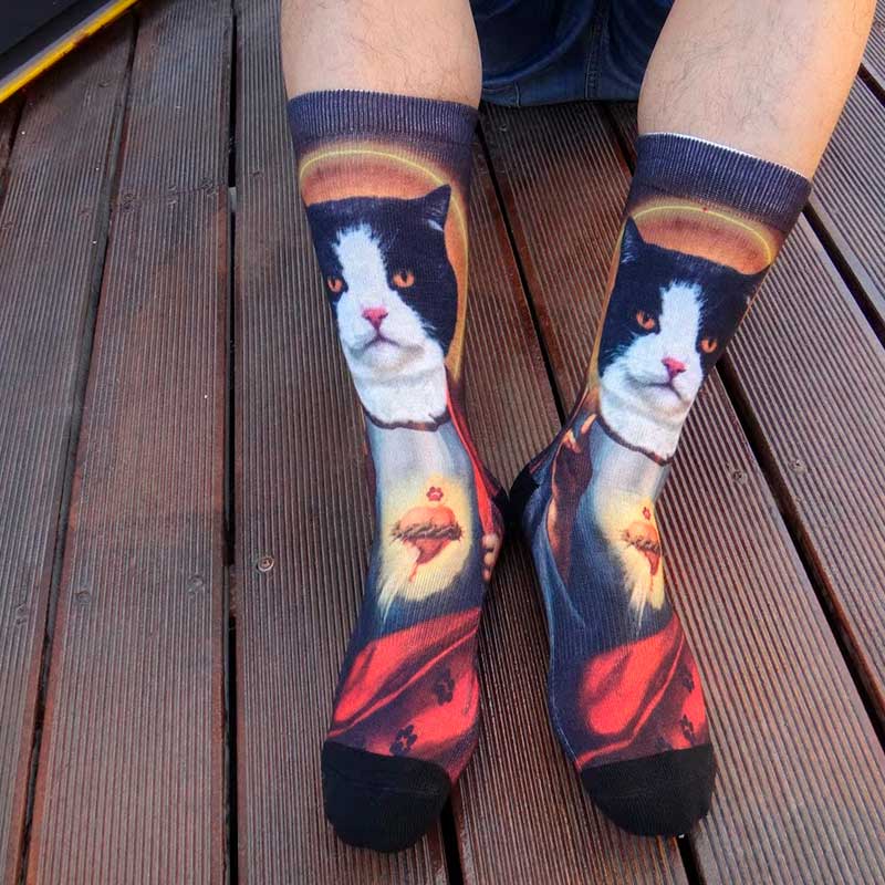 Cool Black Cat Socks丨NueShiny