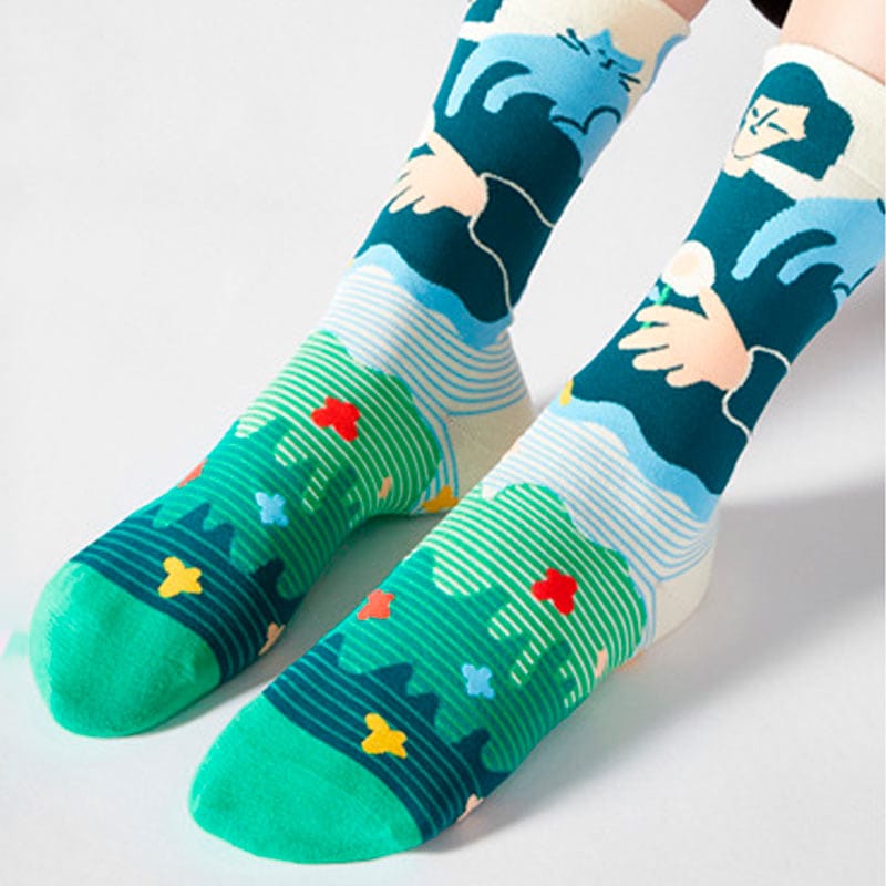 Lazy Cat Nap Socks丨NueShiny