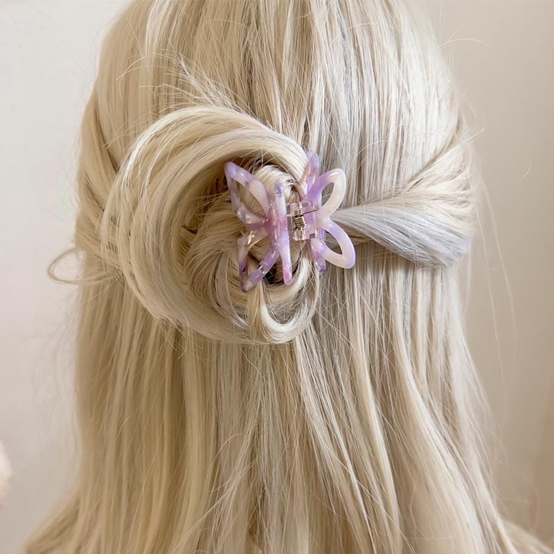 Small Size Hollow Purple Butterfly Hair Claw丨NueShiny