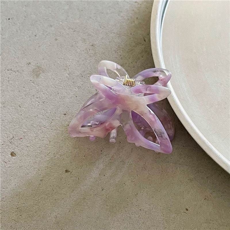 Small Size Hollow Purple Butterfly Hair Claw丨NueShiny