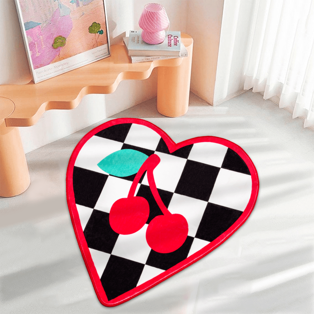 Cherry Heart Rug For Bedroom & Living Room丨NueShiny